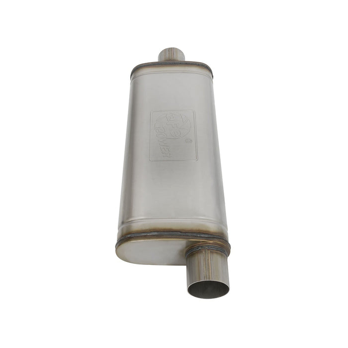 aFe Power Mach Force-Xp 409 Stainless Steel Muffler 3 IN ID Center/Offset x 9 IN W x 4 IN H x 22 IN L - Oval Body