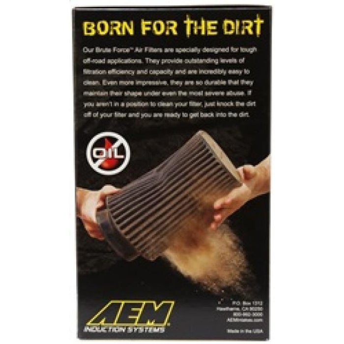 AEM 3 inch x 8 inch DryFlow Air Filter