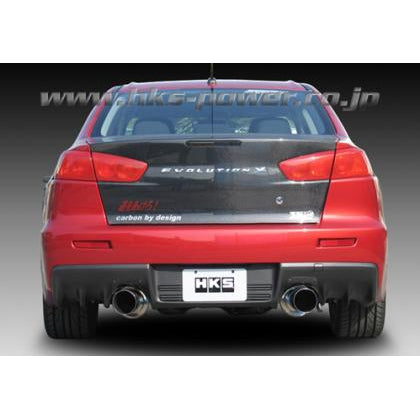 HKS 08-09 Evo 10 Hi-Power Dual Tip Catback Exhaust