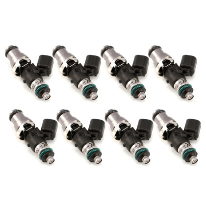 Injector Dynamics 1340cc Injectors - 48mm Length - 14mm Grey Top - 14mm Lower O-Ring (Set of 8) Dodge / Chrysler Hellcat/Trackhawk/Demon