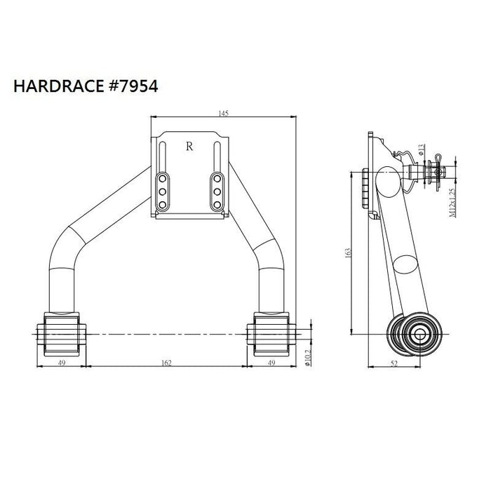 Hard Race Front Upper Arm-Camber Kit Toyota, Crown, Crown Majesta, Mark Ii/Chaser, Jzs 17# 99-07, Jzs, Uzs 17# 99-04, Jzx90/100