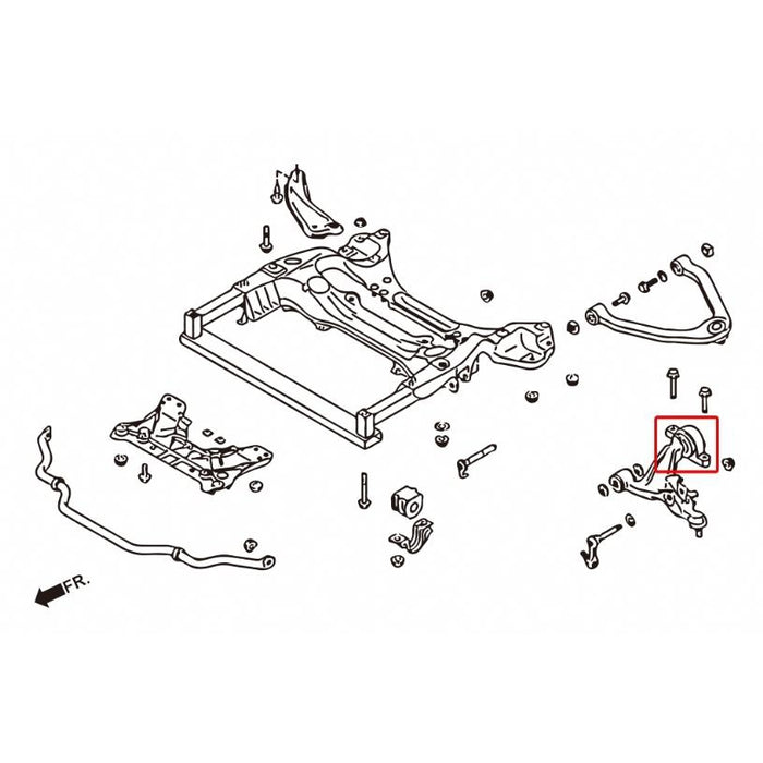 Hard Race Front Lower Arm Compliance Bush Nissan, Fairlady Z, G Series, M Series, M35/45 (Y50), G25/35/37 (V36), Z34 08-