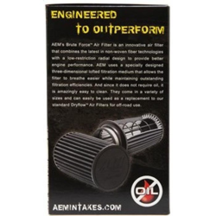 AEM 3 inch x 8 inch DryFlow Air Filter