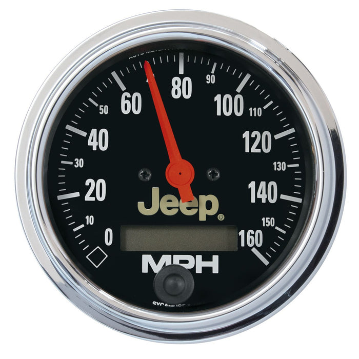 AutoMeter Jeep 3.375 In-Dash 0-160 MPH Electrical Speedometer Gauge - Programmable