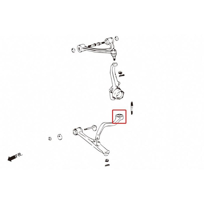 Hard Race Front Tension/Caster Rod Bushing Toyota, Lexus, Aristo, Gs, Jzs160 98-05, Jzs16 97-04