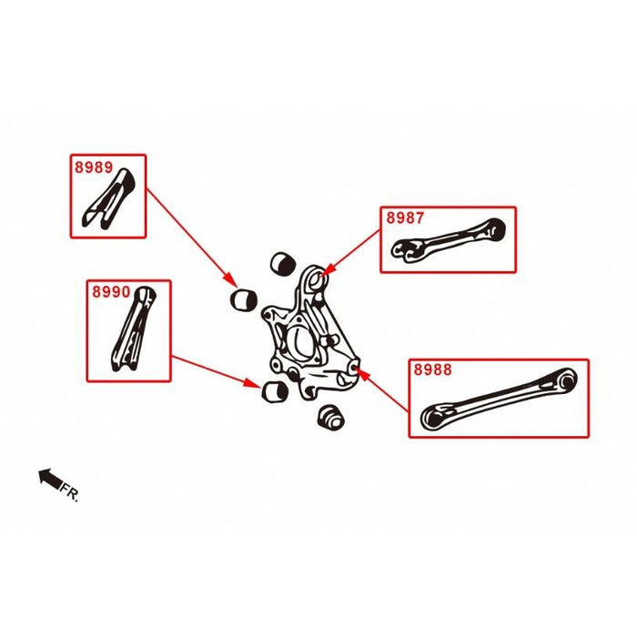 Hard Race Rear Camber Kit Cadillac, Ats-L, 14-Present