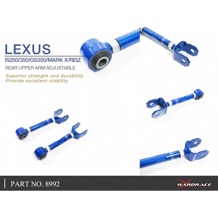 Hard Race Rear Upper Arm Adjustable Toyota, Lexus, Gs, Is, Mark X/Reiz, Grx120 04-09, Grx13X 09-, Xe20 06-13, Grs19