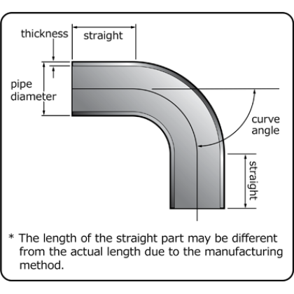 HKS Universal Aluminum Bend - 70mm - 30 Deg -1.5D