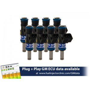 Fuel Injector Clinic 1200cc Injector Set for LS3, LS7, LSA, L76, L92, and L99 engines (High-Z)