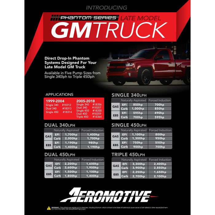 Aeromotive Phantom Series: 1999-2004 GM Truck Direct Drop-In