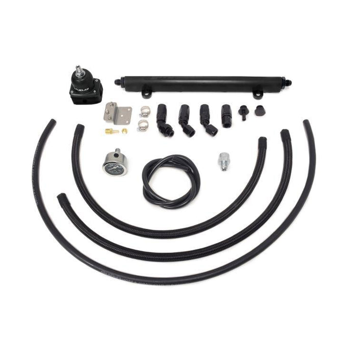 STM Tuned -6AN Fuel Feed & Return Kit with Rail for Evo 8/9