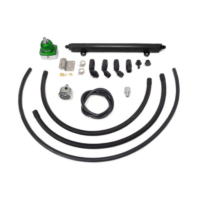 STM Tuned -6AN Fuel Feed & Return Kit with Rail for Evo 8/9