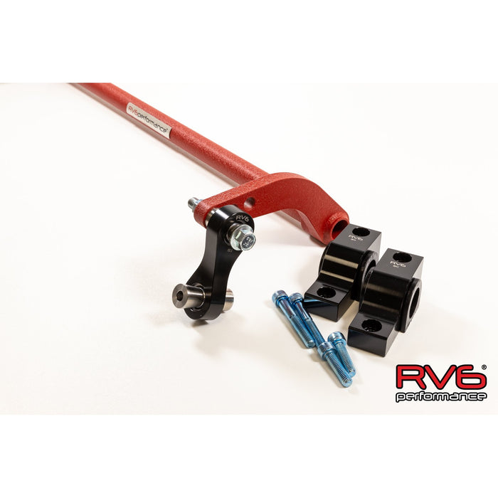 RV6 16+ CivicX Adjustable Chromoly Rear Sway Bar With Billet Endlinks