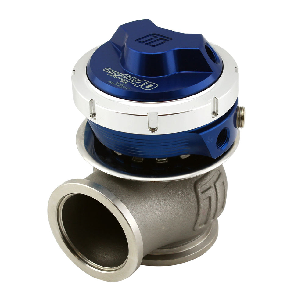 Turbosmart GenV CompGate40CG 'Compressed Gas' 5psi External Wastegate (Blue)