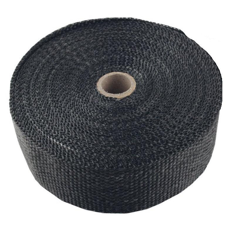 Torque Solution Fiberglass Exhaust Wrap (Black): Universal 2" x 100'