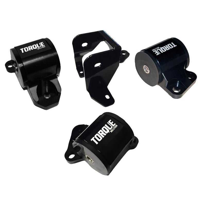 Torque Solution Billet Aluminum Mount Kit ( 2 Bolt ): Honda Civic 96-00 EK B or D-Series