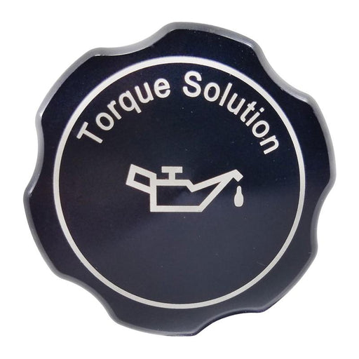 Torque Solution Billet Oil Cap (Black): Subaru Engines