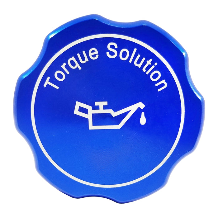 Torque Solution Billet Oil Cap (Black): Subaru Engines