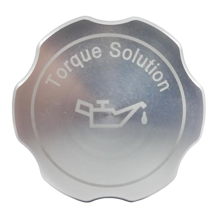 Torque Solution Billet Oil Cap (Black): Subaru Engines