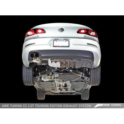 AWE Tuning VW CC 2.0T Touring Edition Performance Exhaust - Diamond Black Tips