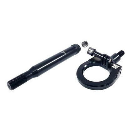 Torque Solution Billet Rear Tow Hook W/ Go Pro Mount (Black): Subaru WRX / STI 2015+