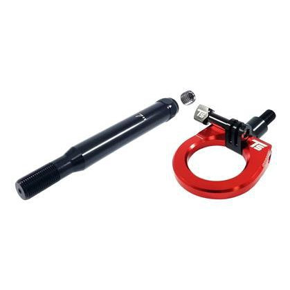 Torque Solution Billet Rear Tow Hook W/ Go Pro Mount (Red): Subaru WRX / STI 2015+