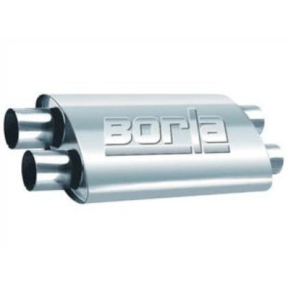 Borla 2.50in Dual In/Out 19in x 9.5in x 4in PRO-XS Muffler