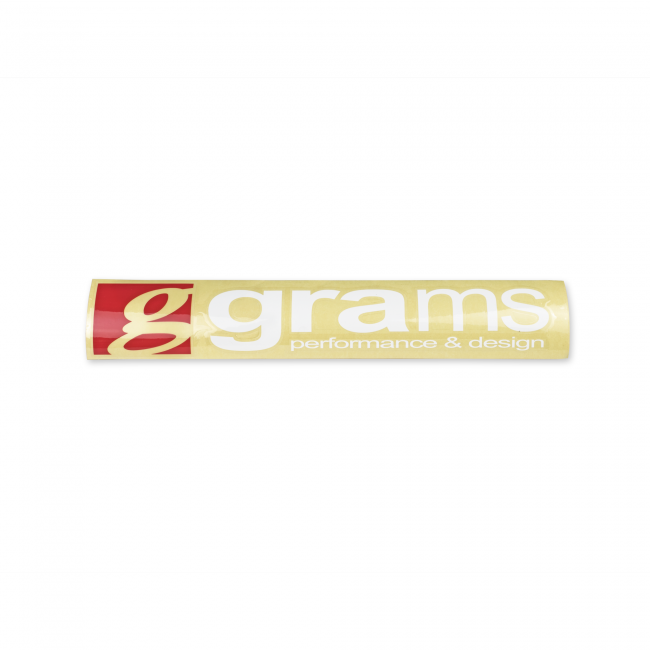 Grams Performance Logo Clear 450mm Decal