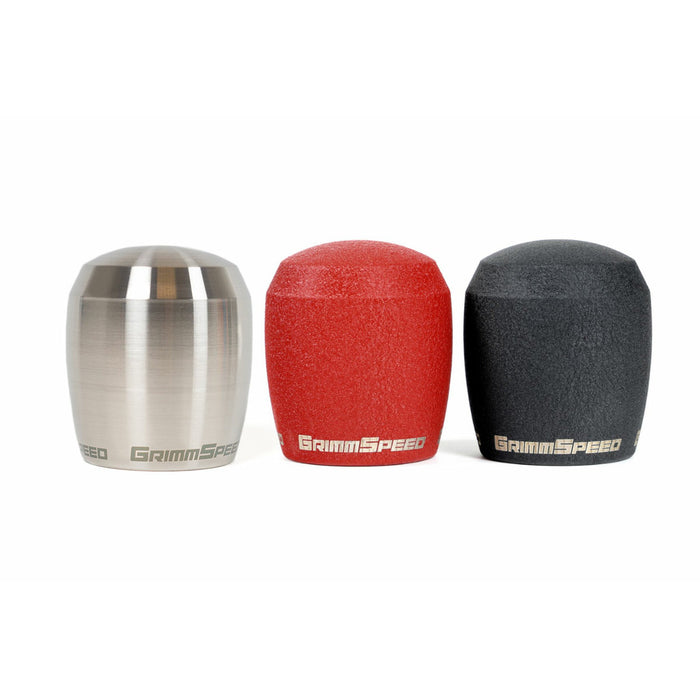 GrimmSpeed Stubby Shift Knob Stainless Steel - Subaru/Ford