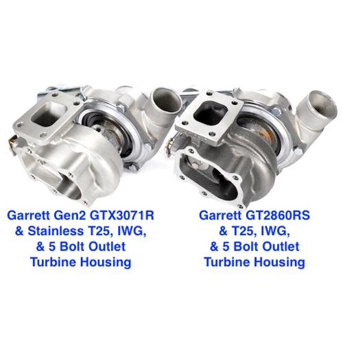 ATP Turbo GEN2 Garrett GTX3076R, Compact Comp Hsg, Stainless .64 AR T25 IWG 5 Bolt Turbine Hsg, 1 Bar Actuator