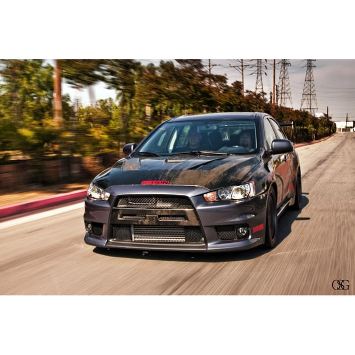 Seibon TS-Style Carbon Fiber Hood For 2008-2015 Mitsubishi Lancer Evo X