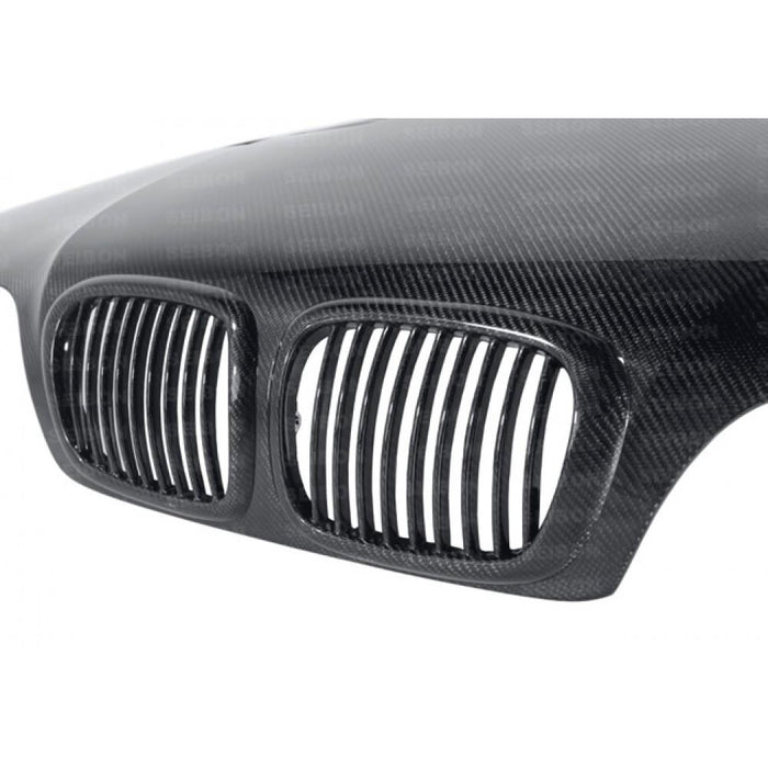 Seibon GTR-Style Carbon Fiber Hood For 1997-2003 BMW E39 5 Series / M5