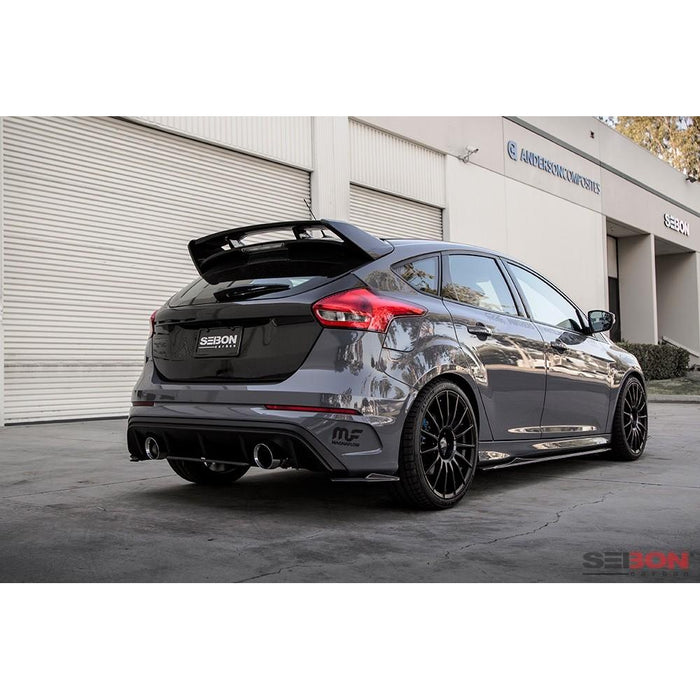 Seibon SA-Style Carbon Fiber Rear Lip For 2016-2018 Ford Focus RS