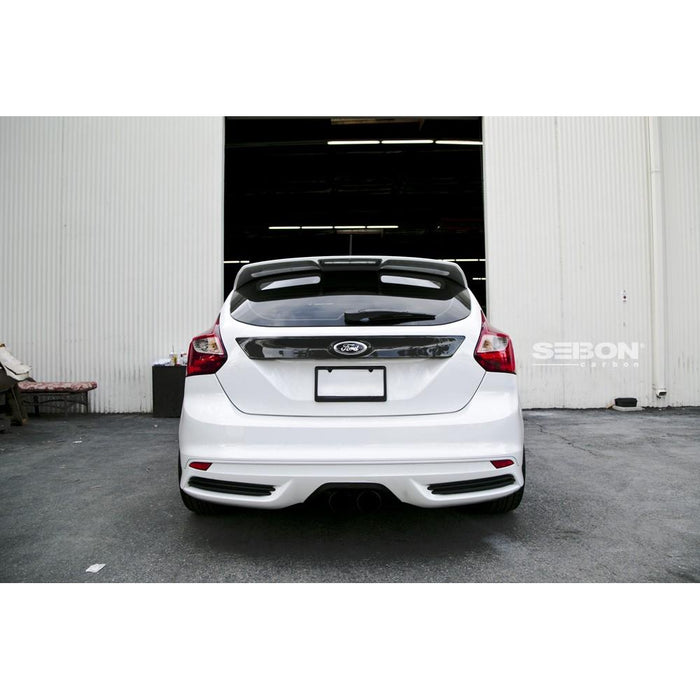 Seibon Carbon Fiber Tail Garnish For 2012-2014 Ford Focus Hatchback